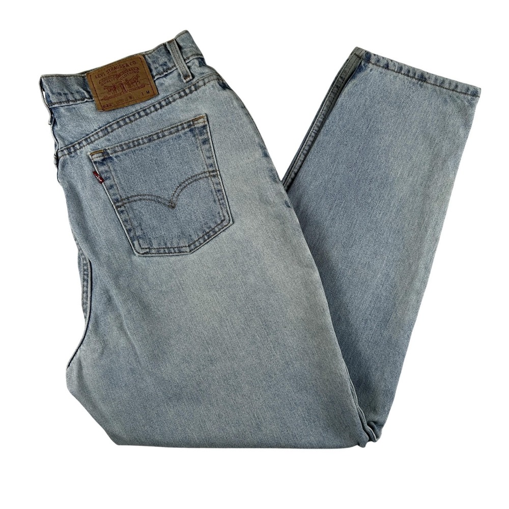 Vintage Vintage Levis 522 Jeans Womens 35x31 Light Wash High Rise Tapered Mom